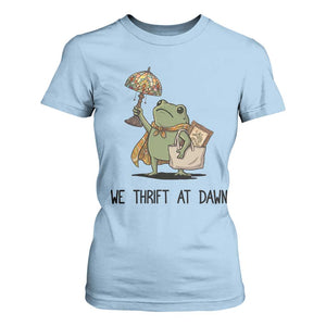 Funny Thrifting Frog Vintage Antique Hunter T Shirt For Women We Thrift At Dawn Humor