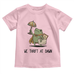 Funny Thrifting Frog Vintage Antique Hunter Toddler T Shirt We Thrift At Dawn Humor