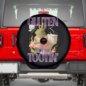 Funny Gluten Free Frog Princess Toilet Meme Spare Tire Cover Gluten Got Me Tootin