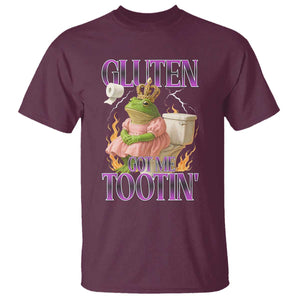 Funny Gluten Free Frog Princess Toilet Meme T Shirt Gluten Got Me Tootin