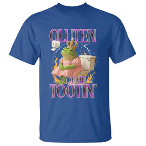 Funny Gluten Free Frog Princess Toilet Meme T Shirt Gluten Got Me Tootin
