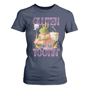 Funny Gluten Free Frog Princess Toilet Meme T Shirt For Women Gluten Got Me Tootin