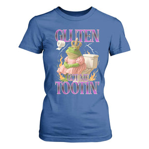 Funny Gluten Free Frog Princess Toilet Meme T Shirt For Women Gluten Got Me Tootin