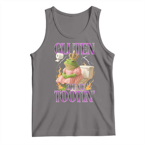 Funny Gluten Free Frog Princess Toilet Meme Tank Top Gluten Got Me Tootin