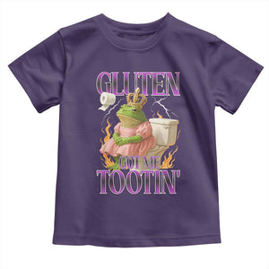 Funny Gluten Free Frog Princess Toilet Meme Toddler T Shirt Gluten Got Me Tootin