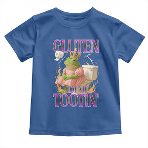 Funny Gluten Free Frog Princess Toilet Meme Toddler T Shirt Gluten Got Me Tootin