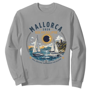 Mallorca Spain 2026 Total Solar Eclipse Sweatshirt Sailing Cruise Totality Sail Explore Experience Travel Souvenir