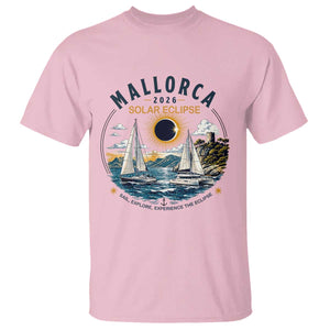 Mallorca Spain 2026 Total Solar Eclipse T Shirt Sailing Cruise Totality Sail Explore Experience Travel Souvenir