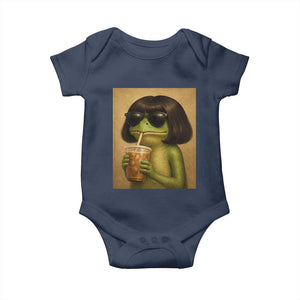 Funny Frog Bob Haircut Renaissance Painting Meme Baby Onesie