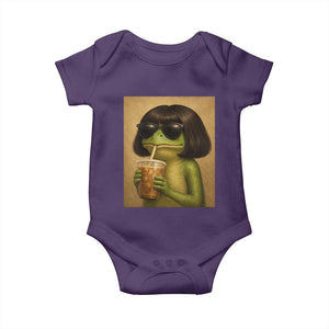 Funny Frog Bob Haircut Renaissance Painting Meme Baby Onesie