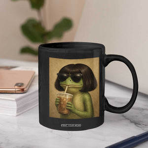 Funny Frog Bob Haircut Renaissance Painting Meme Coffee Mug