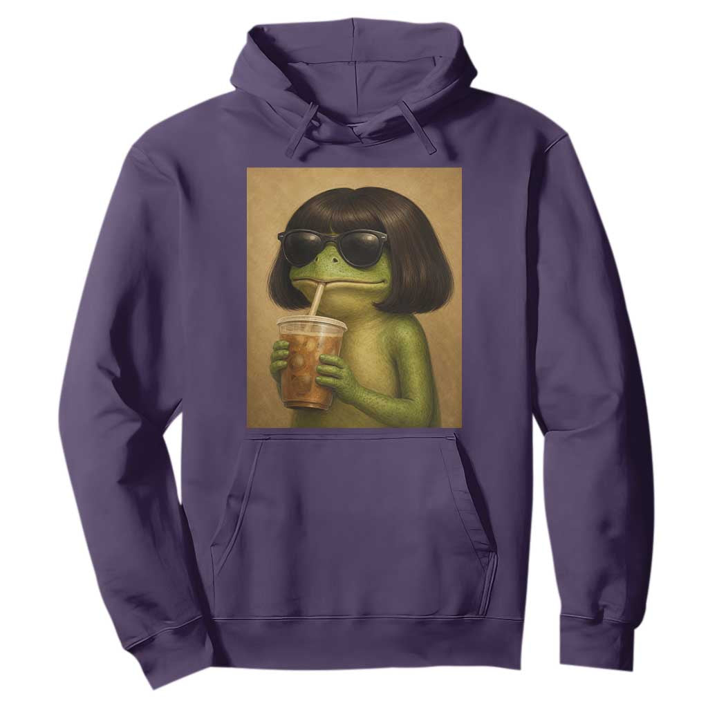 Funny Frog Bob Haircut Renaissance Painting Meme Hoodie