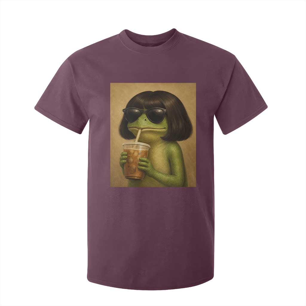 Funny Frog Bob Haircut Renaissance Painting Meme T Shirt For Kid