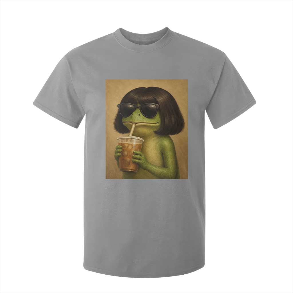 Funny Frog Bob Haircut Renaissance Painting Meme T Shirt For Kid