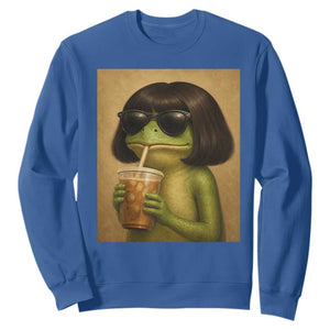 Funny Frog Bob Haircut Renaissance Painting Meme Sweatshirt