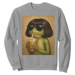 Funny Frog Bob Haircut Renaissance Painting Meme Sweatshirt
