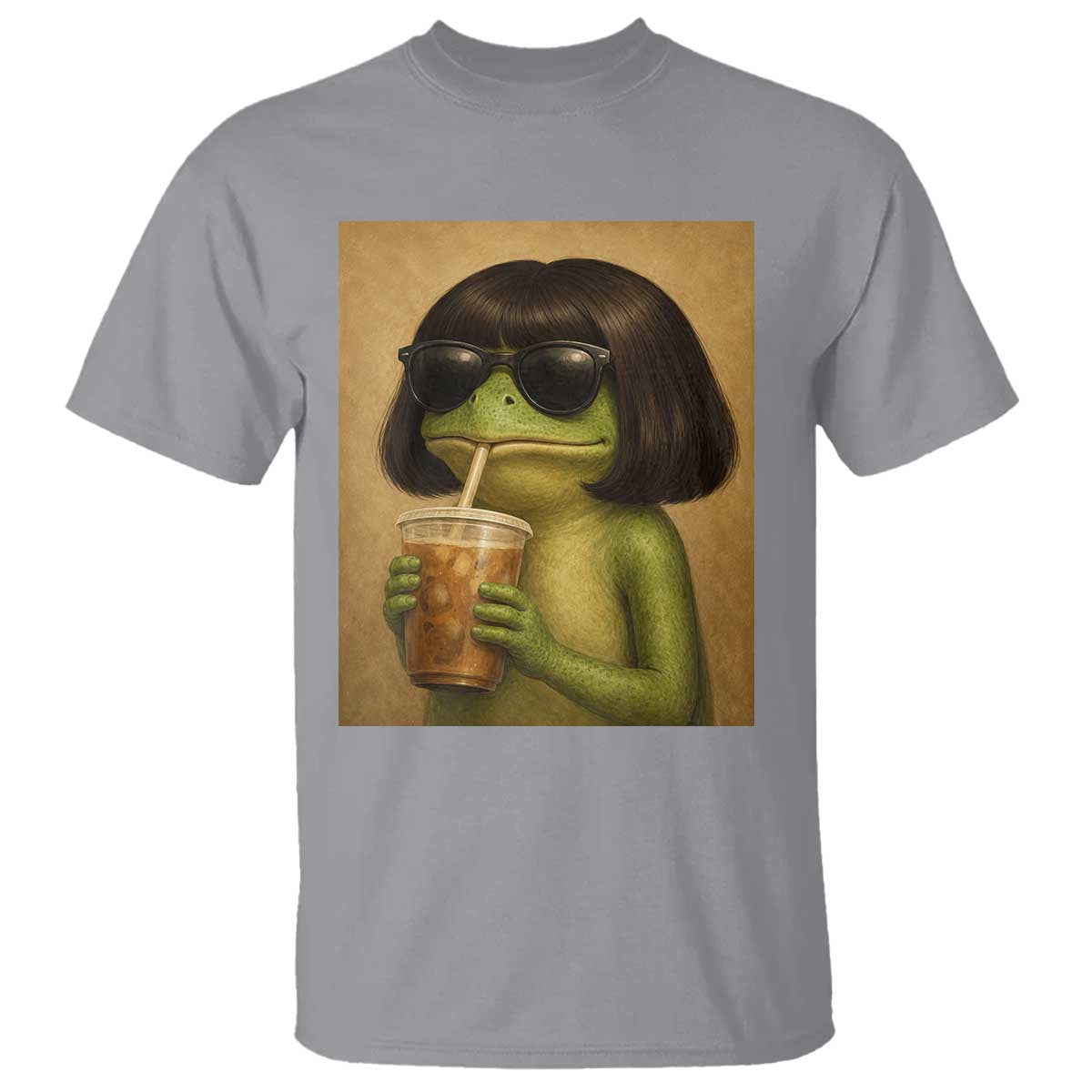 Funny Frog Bob Haircut Renaissance Painting Meme T Shirt