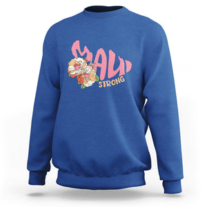 Maui Strong Hawaii Strong Pray For Maui Sweatshirt TS02 Royal Blue Printyourwear