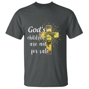 God's Children T Shirt Not For Sale End Human Trafficking TS02 Dark Heather Printyourwear