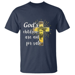God's Children T Shirt Not For Sale End Human Trafficking TS02 Navy Printyourwear