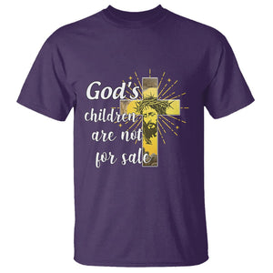 God's Children T Shirt Not For Sale End Human Trafficking TS02 Purple Printyourwear