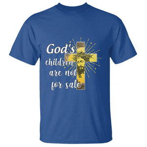 God's Children T Shirt Not For Sale End Human Trafficking TS02 Royal Blue Printyourwear