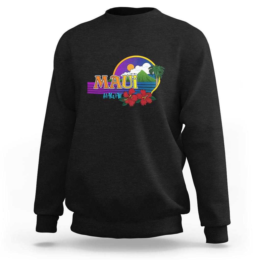 Maui Hawaii Pray For Maui Strong Hawaii Strong Sweatshirt TS02 Black Printyourwear
