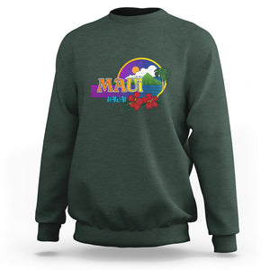 Maui Hawaii Pray For Maui Strong Hawaii Strong Sweatshirt TS02 Dark Forest Green Printyourwear