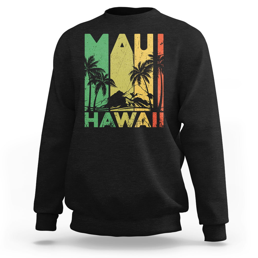 Maui Hawaii Pray For Maui Strong Hawaii Strong Sweatshirt TS02 Black Printyourwear