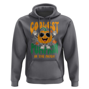 Fall Pumpkin Hoodie Coolest Pumpkin In The Patch Autumn Halloween Spooky Season TS02 Charcoal Print Your Wear