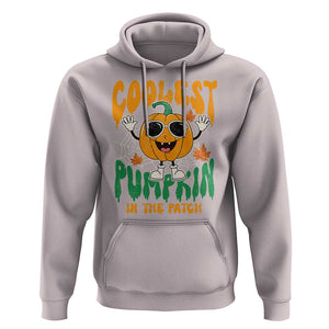 Fall Pumpkin Hoodie Coolest Pumpkin In The Patch Autumn Halloween Spooky Season TS02 Ice Gray Print Your Wear