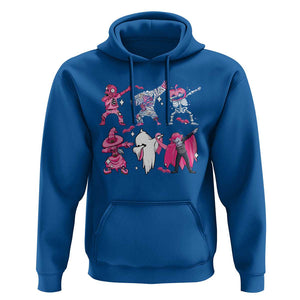Halloween Breast Cancer Hoodie Dabbing Skeleton Zombie Pink Ribbon TS02 Royal Blue Print Your Wear