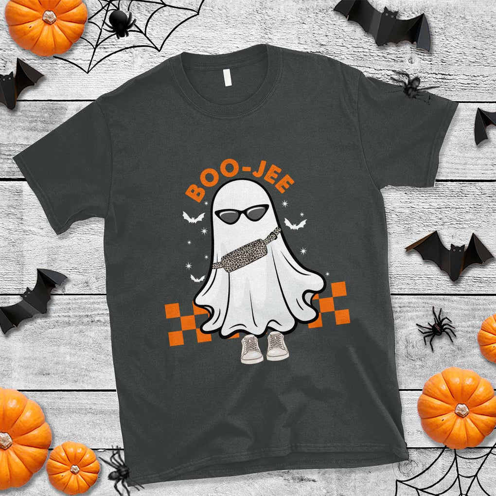Halloween Boo Sheet T Shirt Cute Spooky Ghost Halloween Costume Boujee Boo-Jee TS02 Dark Heather Print Your Wear