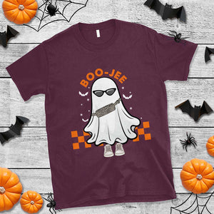 Halloween Boo Sheet T Shirt Cute Spooky Ghost Halloween Costume Boujee Boo-Jee TS02 Maroon Print Your Wear