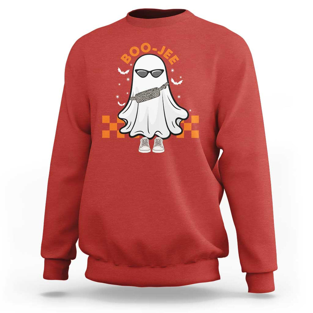 Halloween Boo Sheet Sweatshirt Cute Spooky Ghost Halloween Costume Boujee Boo-Jee TS02 Red Print Your Wear