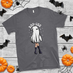 Halloween Boo Sheet T Shirt Classy Ghost Halloween Costume Spooky Boujee Boo-Jee TS02 Charcoal Print Your Wear