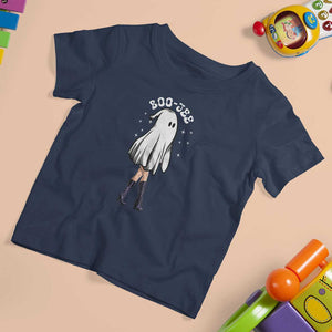 Halloween Boo Sheet T Shirt For Kid Classy Ghost Halloween Costume Spooky Boujee Boo-Jee TS02 Navy Print Your Wear