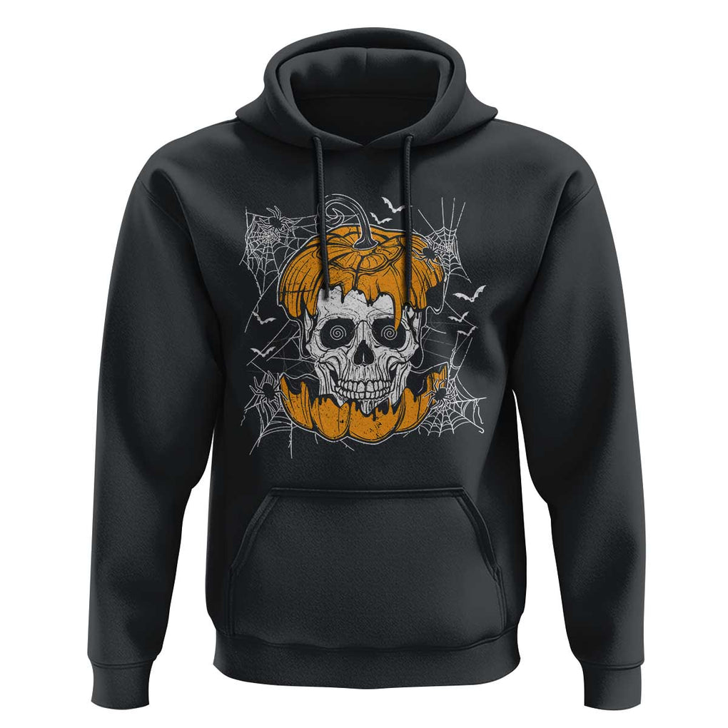 Halloween Skull Hoodie Spooky Skull In Pumpkin Halloween Costume TS02 Black Print Your Wear