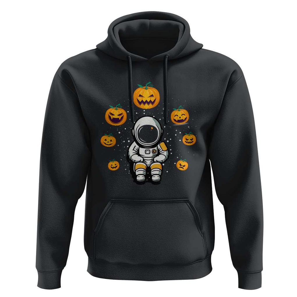 Halloween Astronaut Hoodie Scary Pumpkin Universe Outer Space Halloween Costume TS02 Black Print Your Wear