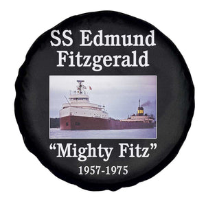 SS Edmund Fitzgerald Mighty Fitz Tribute Spare Tire Cover Great Lakes Shipwreck Memorial TS02 Print Your Wear