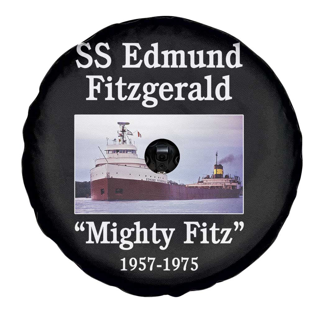 SS Edmund Fitzgerald Mighty Fitz Tribute Spare Tire Cover Great Lakes Shipwreck Memorial TS02 Print Your Wear