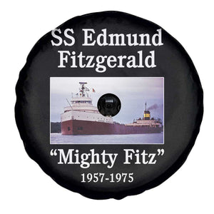 SS Edmund Fitzgerald Mighty Fitz Tribute Spare Tire Cover Great Lakes Shipwreck Memorial TS02 Print Your Wear