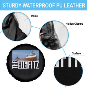 The Big Fitz Tribute Spare Tire Cover SS Edmund Fitzgerald Freighter Design for Great Lakes History TS02 Print Your Wear