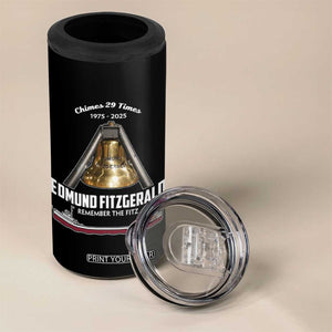 Edmund Fitzgerald 50th Anniversary Tribute 4 in 1 Can Cooler Tumbler Chimes 29 Times 1975 2025 Memorial TS02 Print Your Wear