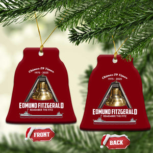 Edmund Fitzgerald 50th Anniversary Tribute Ceramic Ornament Chimes 29 Times 1975 2025 Memorial TS02 Print Your Wear