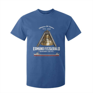 Edmund Fitzgerald 50th Anniversary Tribute T Shirt For Kid Chimes 29 Times 1975 2025 Memorial TS02 Royal Blue Print Your Wear