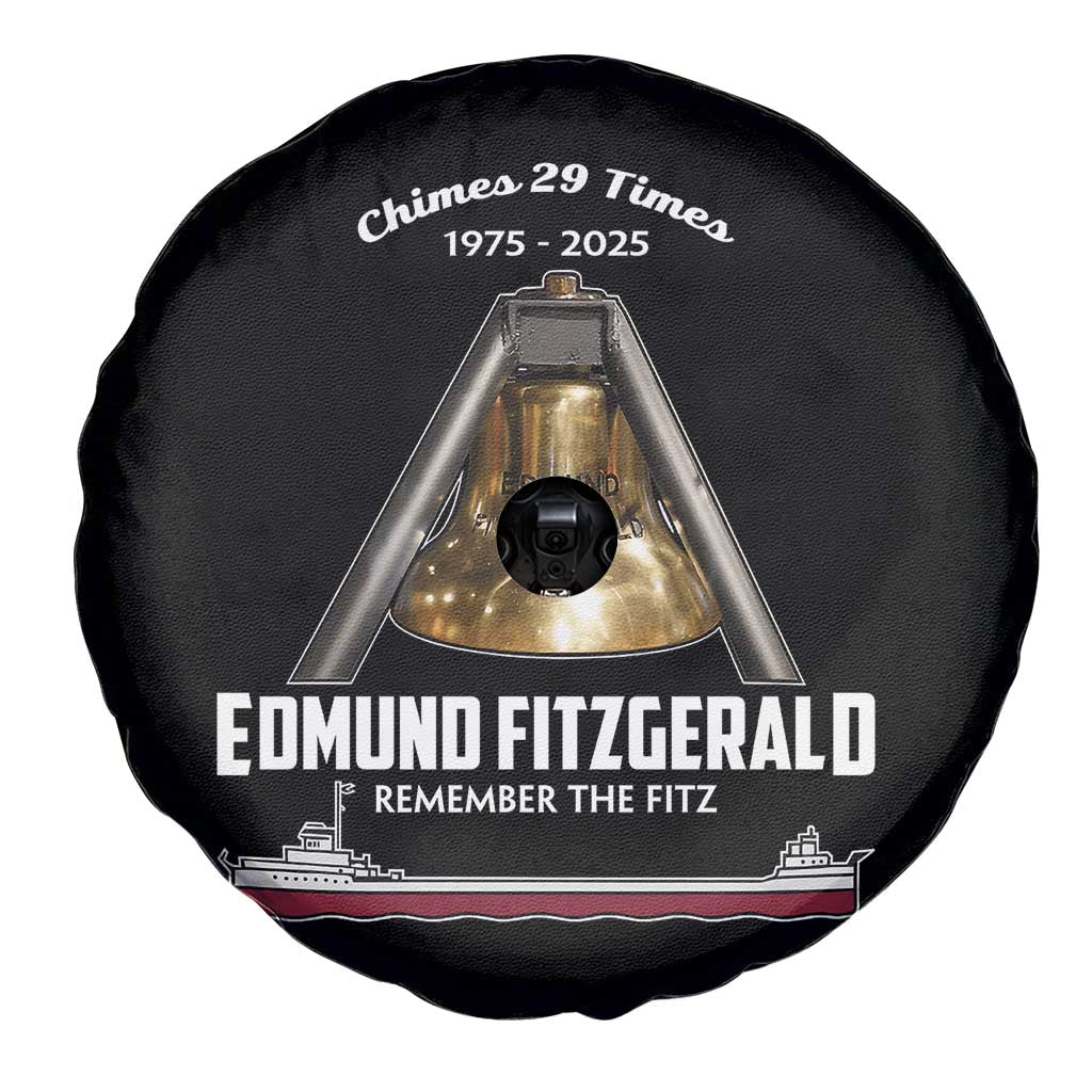 Edmund Fitzgerald 50th Anniversary Tribute Spare Tire Cover Chimes 29 Times 1975 2025 Memorial TS02 Print Your Wear