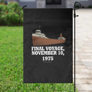 SS Edmund Fitzgerald Final Voyage Tribute Garden Flag November 10 1975 Lake Superior Memorial TS02 Print Your Wear