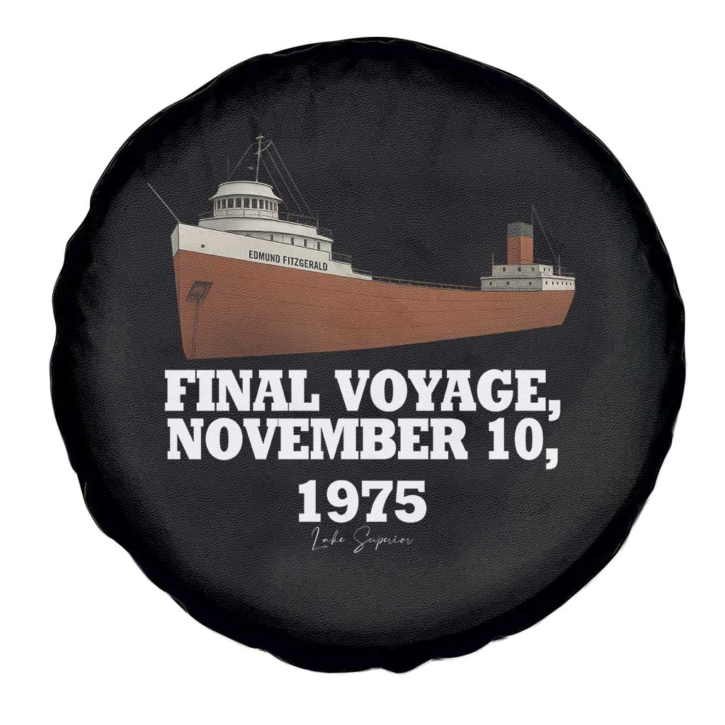 SS Edmund Fitzgerald Final Voyage Tribute Spare Tire Cover November 10 1975 Lake Superior Memorial TS02 Print Your Wear
