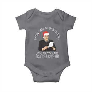 Funny Christmas Jesus Paternity Test Baby Onesie Joseph You Are Not the Father Holiday Humor TS02 Charcoal Print Your Wear